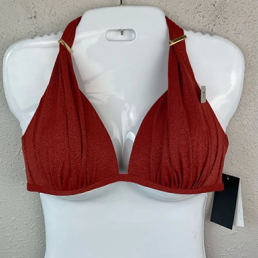 NWT Kenneth Cole New York Bikini Top Size L 36 B/C